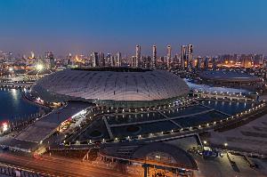 记者：水滴场地维护已完成，不过视觉上会存在一些颜色深浅差异