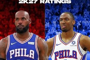 美媒晒部分2K27球员能力值：谁被高估？又有谁被低估？ ​​​