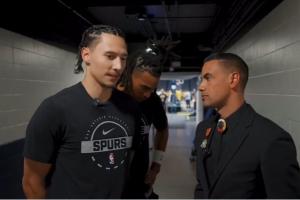 打赢复活赛！偷吃沃特斯妹妹的马刺官方解说已经官复原职！