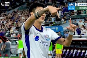 替补建功！哈达斯助攻，季胜攀抢点破门，津门虎2-1领先浙江