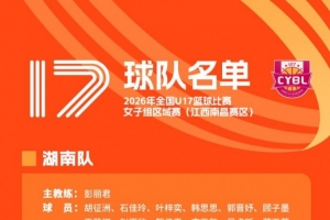 全国U17女篮区域赛9月21日开赛 参赛队伍及人员名单出炉