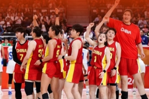 中国篮球之队官方晒赢球海报：旗开得胜！女篮取得亚运开门红