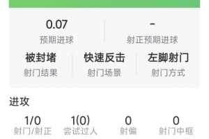 低迷，厄德高本场数据：1射0正，0关键传球，3次对抗0成功