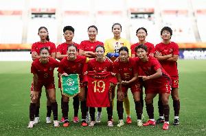 中国女足历史上首次90分钟内未击败越南女足，此前15场取得全胜