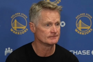 【完整版】科尔：今天是伦德博格的欢迎来到NBA时刻 他被上了一课